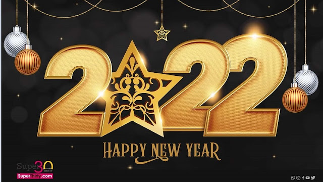 Happy New year 2022 by SuperThirty.com