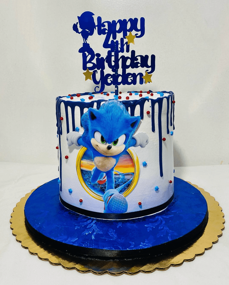 sonic birthday cake ideas