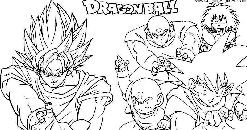 Dragon ball super coloring pages