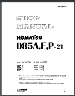 Shop Manual Bulldozer Komatsu D85A-21 D85E-21 D85P-2 1