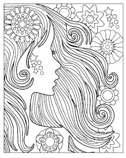 printable coloring pages for adults woman