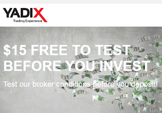 YADIX $15 Forex No Deposit Bonus