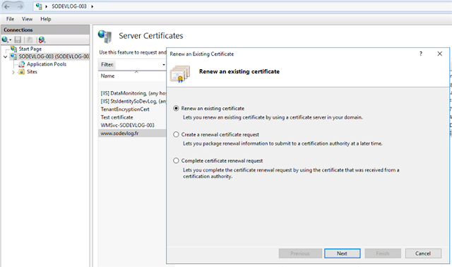 Renew My certificat SSL - avec IIS