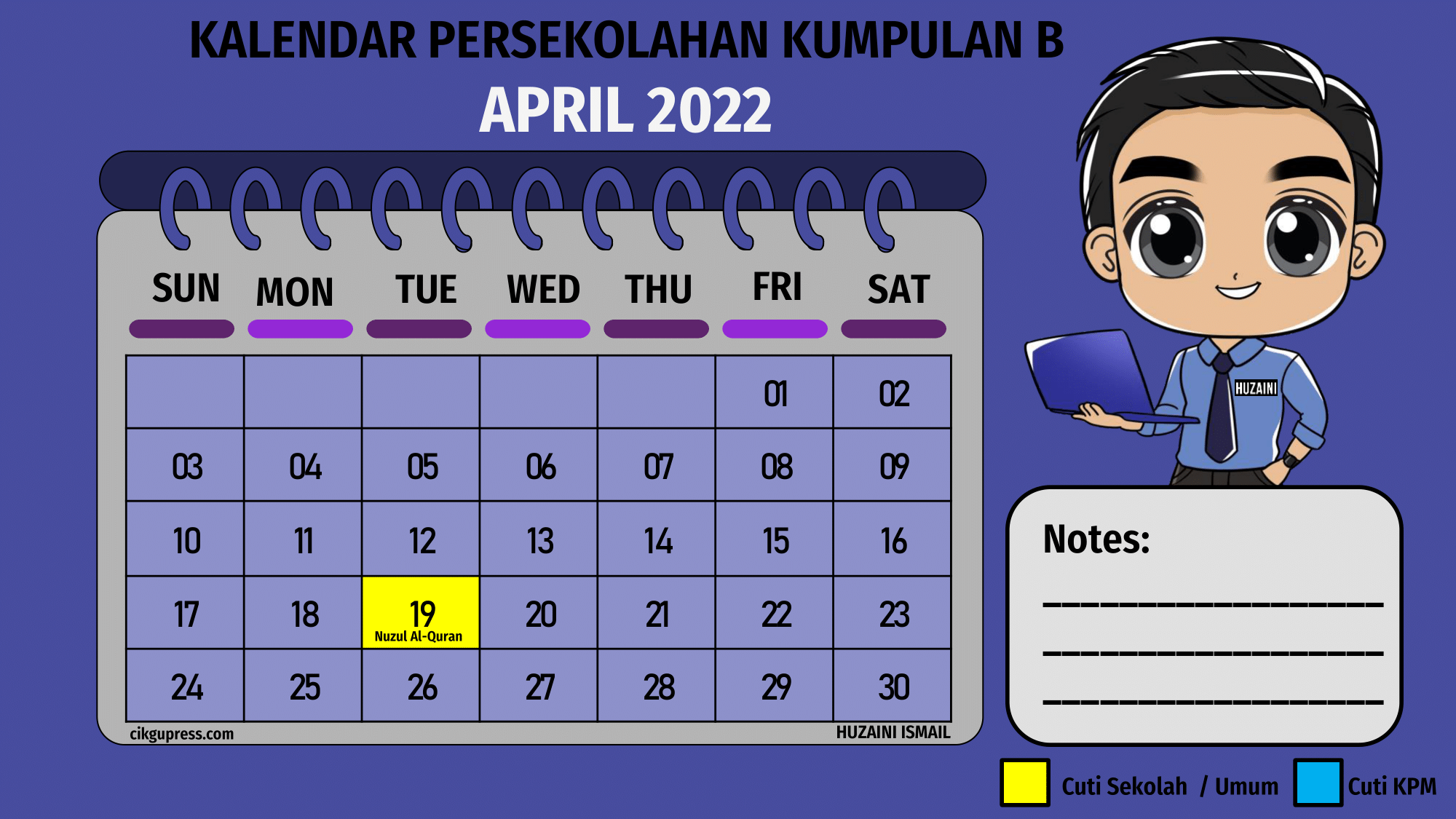 kalendar 2022 dan 2023