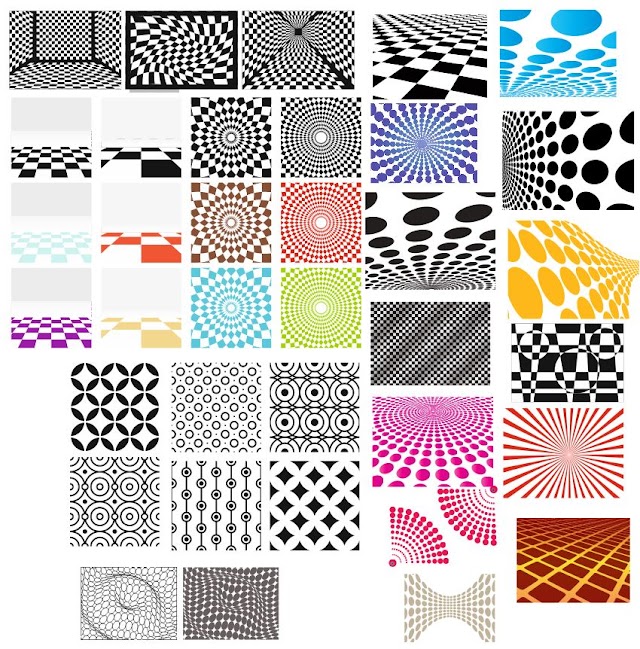  Decorative Geometric Patterns Free Vector
