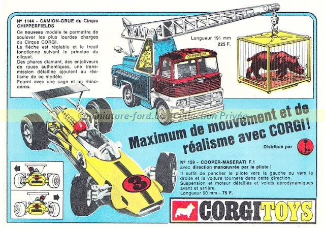 Publicités Corgi 1969, réf:TT-16