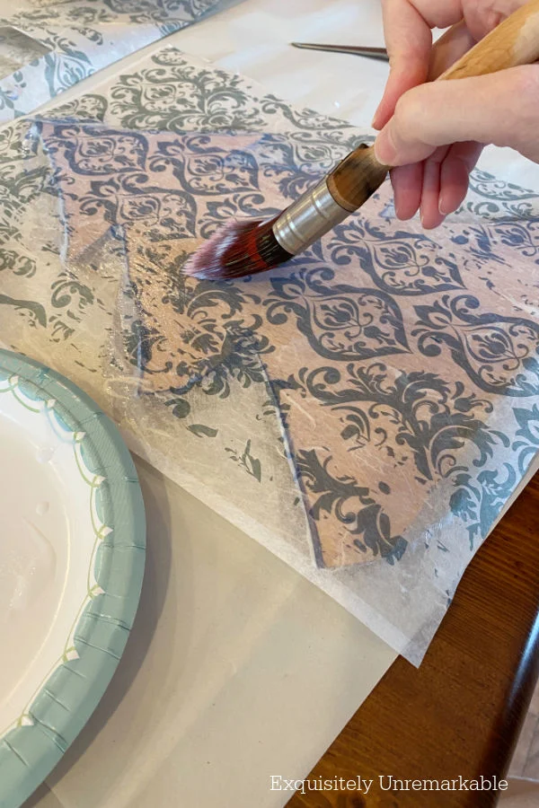 Adding clear coat and Rice Paper To Wood