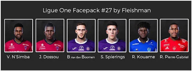 Ligue 1 Facepack #27 For eFootball PES 2021