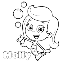 Molly- Bubble Guppies coloring page