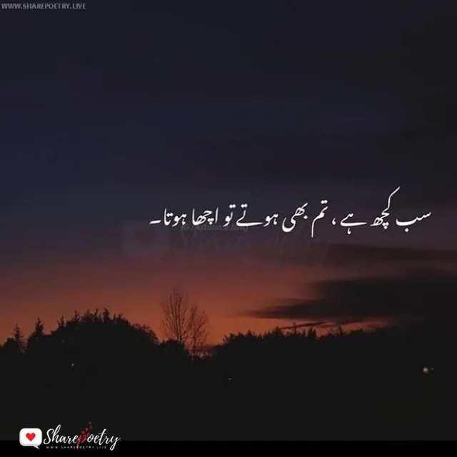 Sadness Urdu Shayari Image 2024