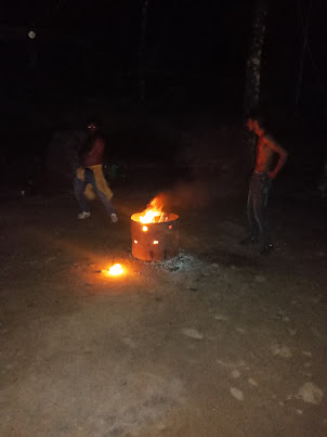 Christmas Eve Bonfire at " Tribals Path " jungle resort in Suryanelli.