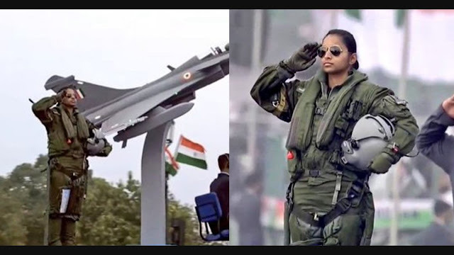 India’s 1st Woman Rafale Pilot Shivani Singh In R-Day Air Force Tableau