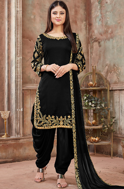 Black Salwar Suit Punjabi