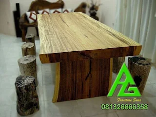 jual meja meja rapat suar furnitur meja besar utuh tanpa sambung natural alami agus furniture 081326666358