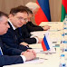 Delegaciones de Ucrania y Rusia reunidas 
