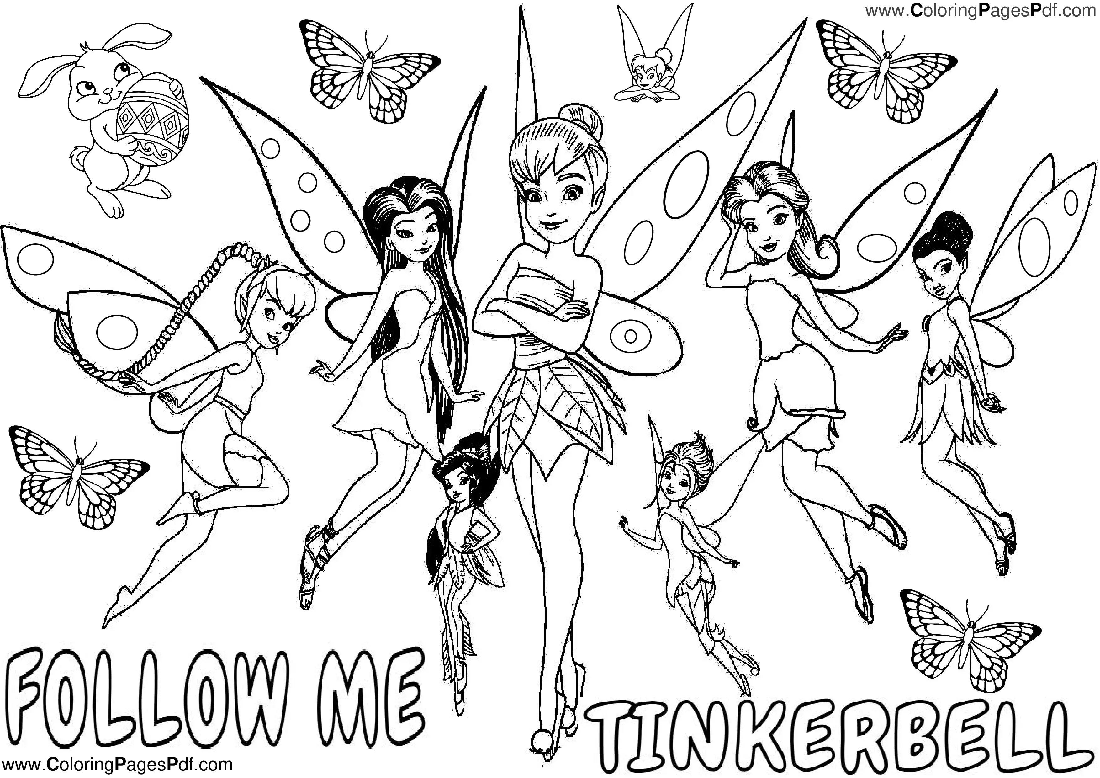 Disney tinkerbell coloring book pdf