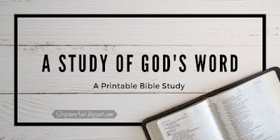 God's Word Bible Study | scriptureand.blogspot.com
