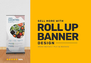 Same day Roller banner, Roll up banner, Pull up banner printing St Davids