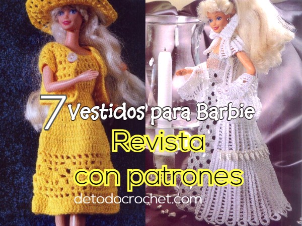 Vestidos con glamour para Barbie Revista de patrones
