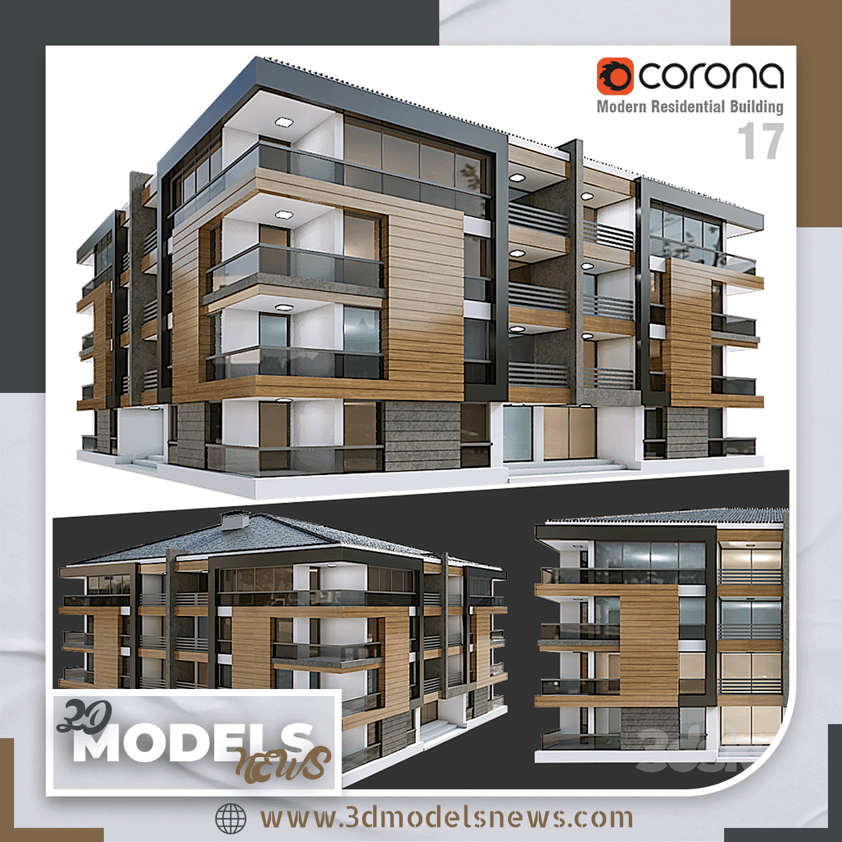 Building Model Modern Residential 17