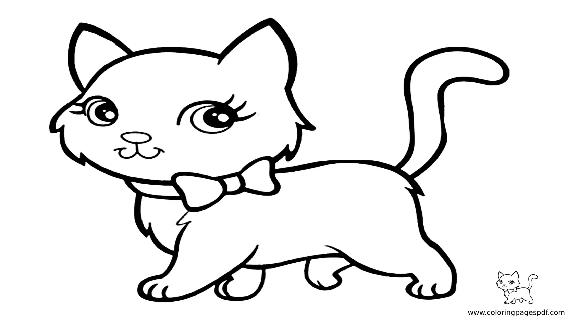 Kitten Coloring Pages Pdf