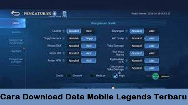 Cara Download Data Mobile Legends