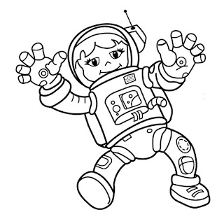 Astronaut coloring page