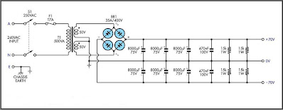 Skema power supply amplifier besar