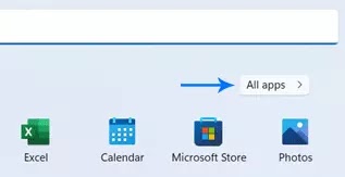 buka setting dari start menu daftar semua aplikasi