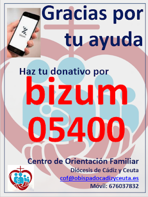 ¿NOS AYUDAS? Código BIZUM: 05400