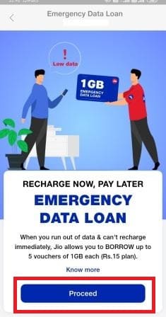 what happens if we not pay jio data loan