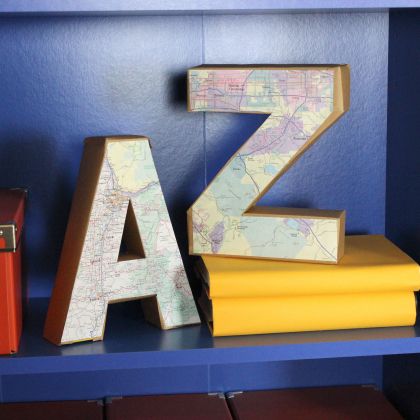 Cereal Box Alphabet Art Craft