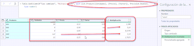 Power Query: Multiplicar sobre valores null