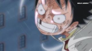 ワンピースアニメ WCI編 822話 ルフィ かっこいい Monkey D. Luffy  | ONE PIECE ホールケーキアイランド編