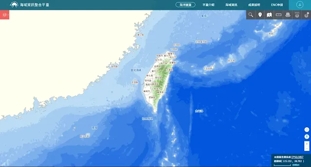 海域資訊整合平台介面-EricZhang