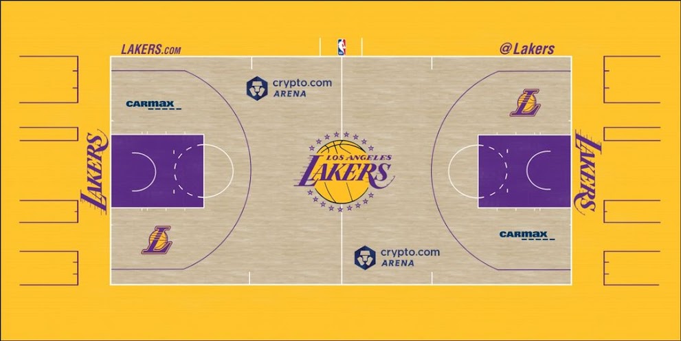 NBA 2K22 Los Angeles Lakers (National Broadcast) Update Sponsor [CarMax] by RYN2K