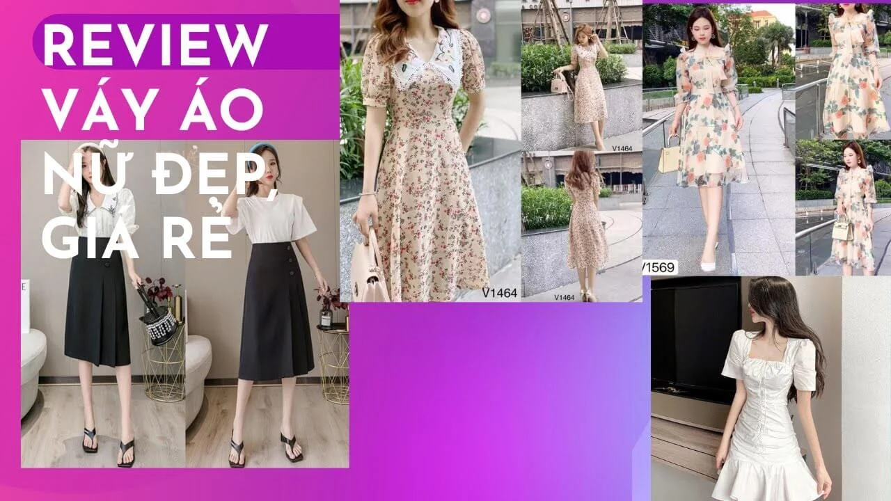 Áo váy nữ đẹp, váy đầm nữ đẹp Shopee