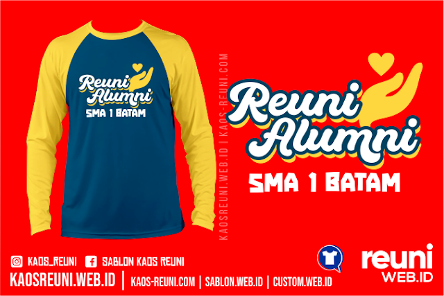 12+ Desain Kaos Reuni Terbaru Alumni Angkatan SD SMp SMA