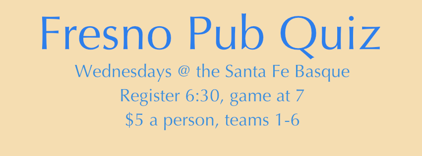 Fresno Pub Quiz