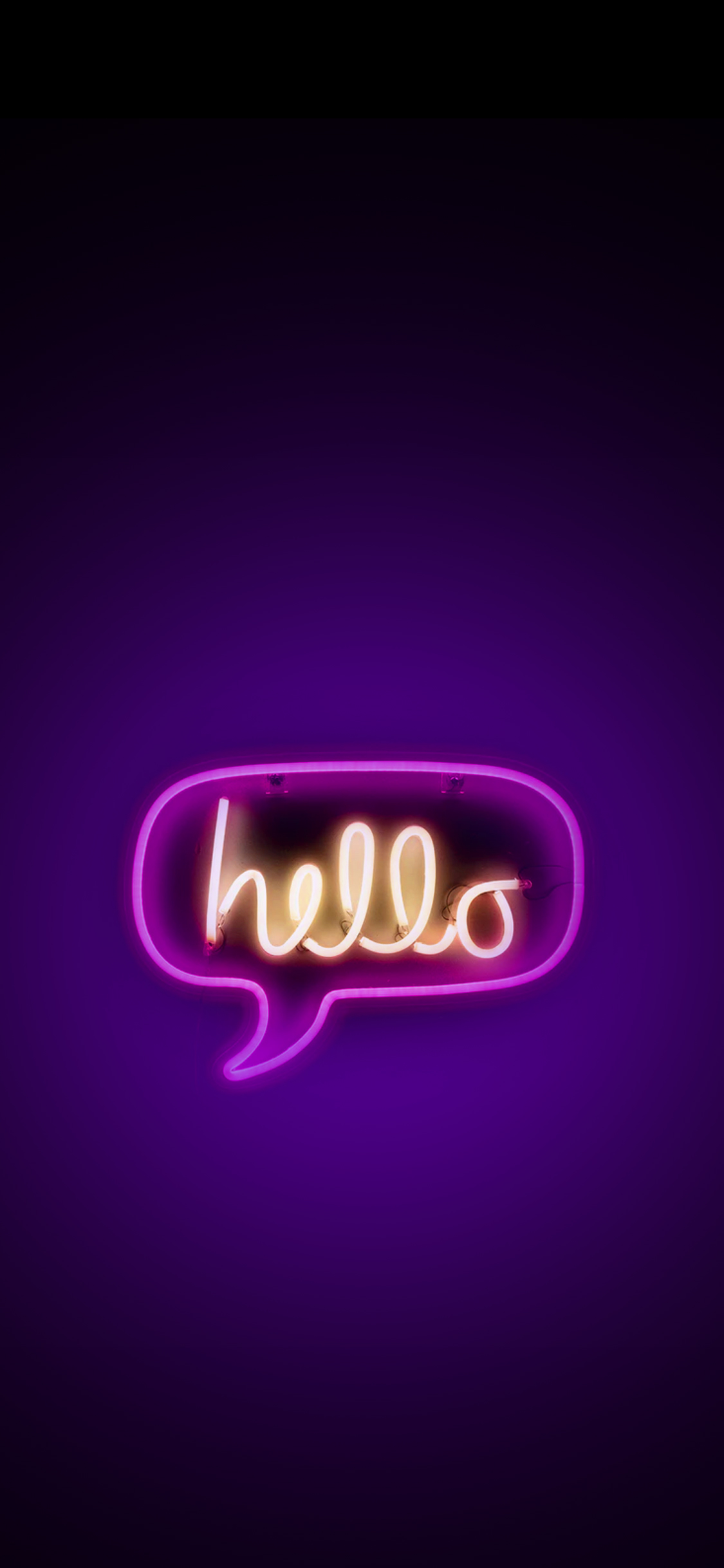 Download Neon Pink Aesthetic Hello Sign Wallpaper