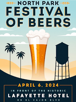 Promo code SDVILLE saves on tickets to the North Park Festival of Beers on April 6!