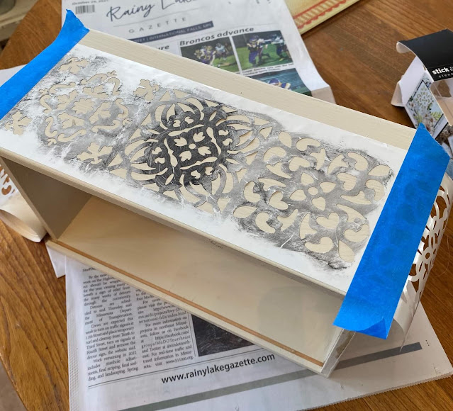 Photo of a stick and style Casa Blanca stencil roll from Redesign with Prima.