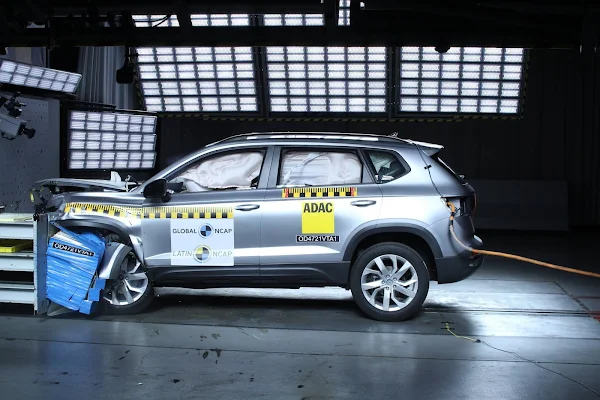 Taos obtém 5 estrelas no novo protocolo do Latin NCAP