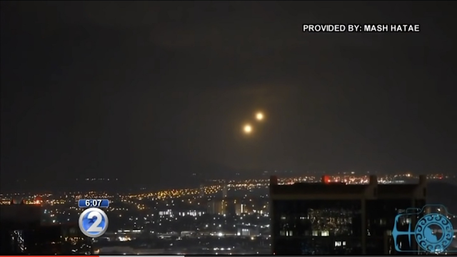 UFO encounter over Hawaii sees UFO Orb lights hovering over city.