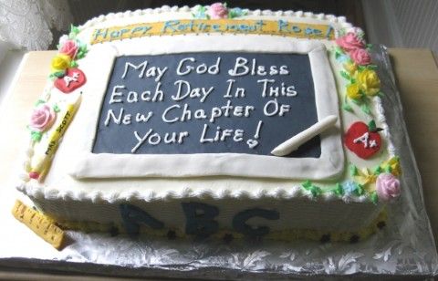 retirement cakes ideas