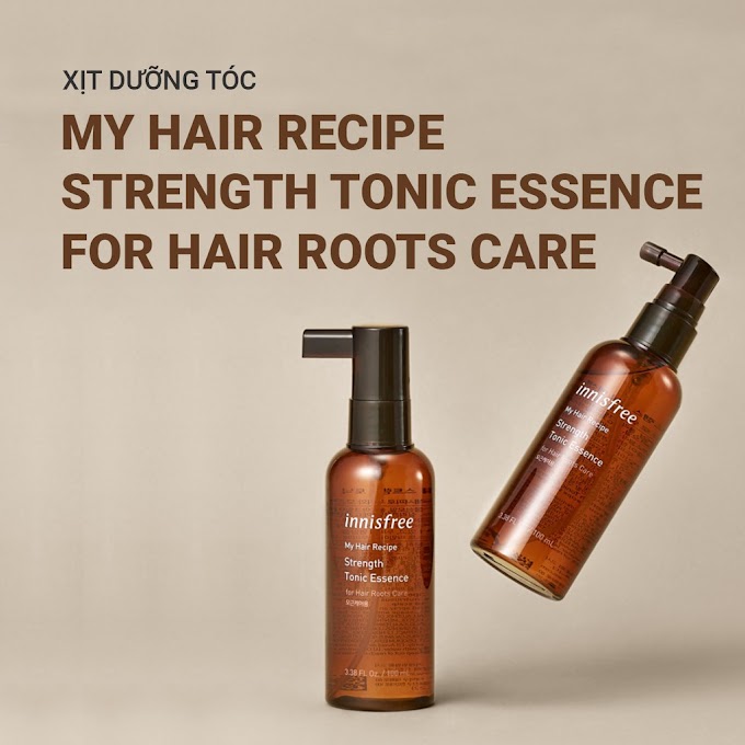 Mall Shop [ innisfreevietnam_officialstore ] [Mã COSIF12 giảm 10% đơn 400K] Xịt dưỡng tóc innisfree My Hair Recipe Strength Tonic Essence For Hair Roots Care 100ml