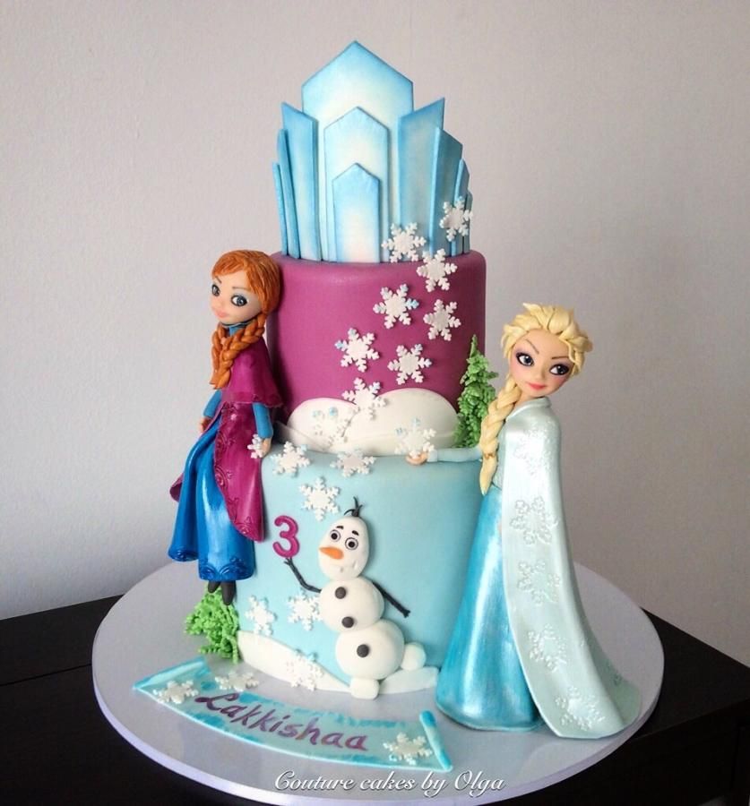 simple frozen birthday cake