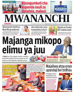      Magazeti ya Tanzania ya leo 14 /04/2022