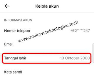 tanggal lahir di tiktok tidak bisa diubah