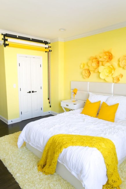 yellow aesthetic bedroom ideas